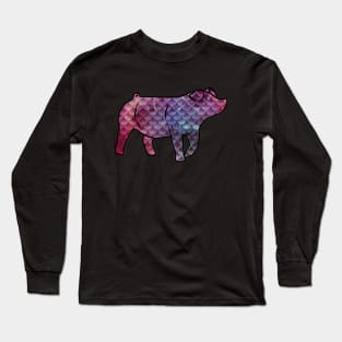 Mermaid Pig Silhouette 1 - NOT FOR RESALE WITHOUT PERMISSION Long Sleeve T-Shirt